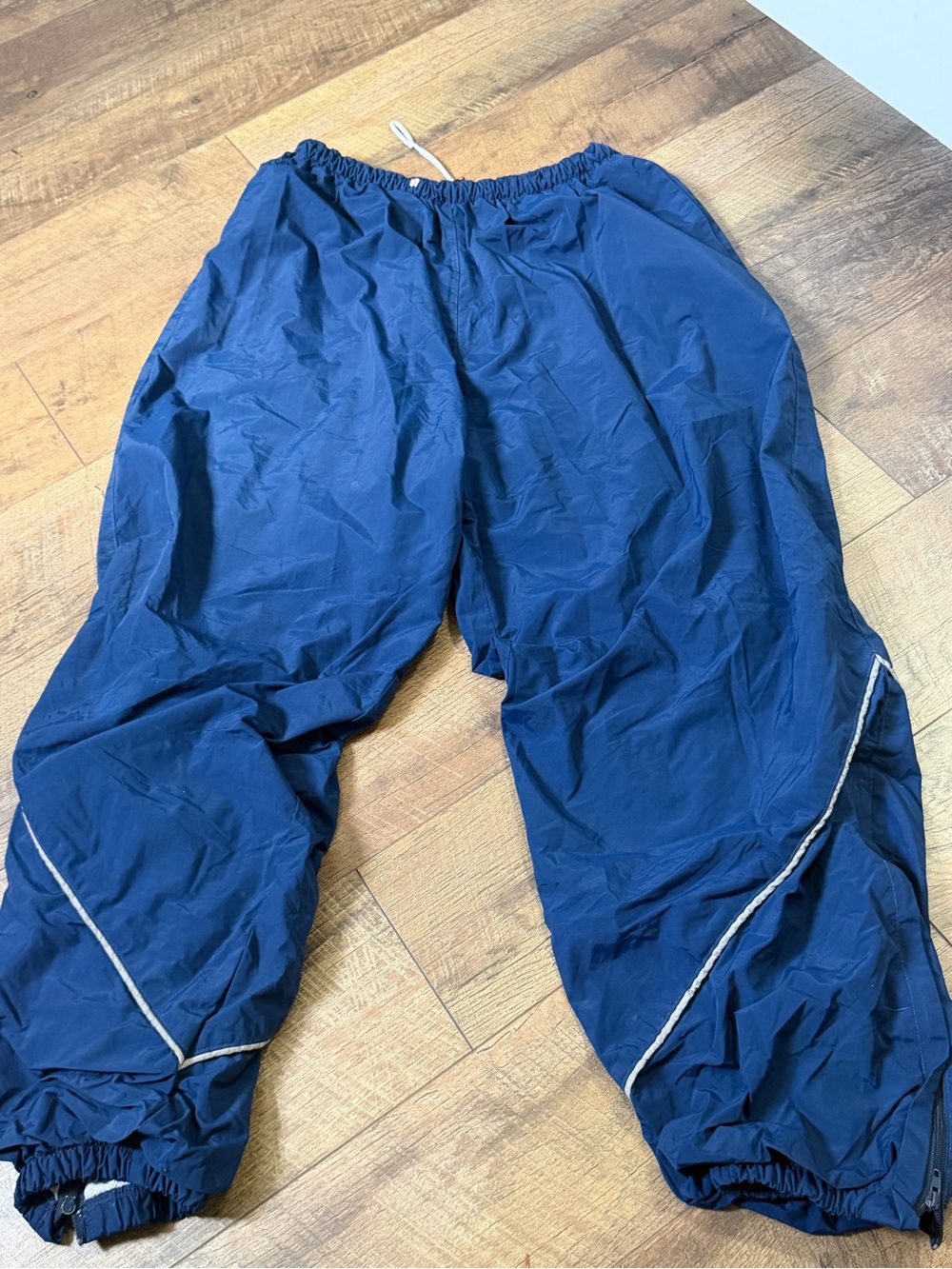 Navy Blue Windbreaker Pants